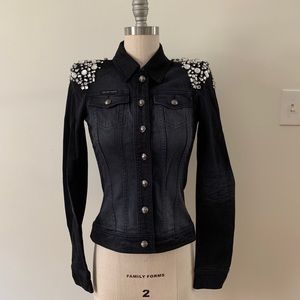 Philipp Plein embellished denim jacket S